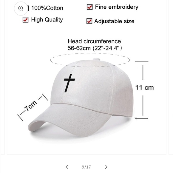 Hat with cross - Picture 4 of 9